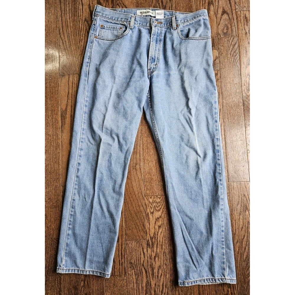 Levi's 505 Jeans Men's 38X32 Regular Fit Straight Leg Med/light Wash #005054891